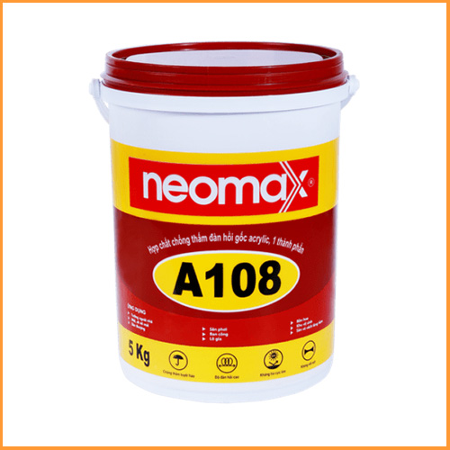 Neomax A108 Hợp chất chống thấm đàn hồi gốc Acrylic – 5kg