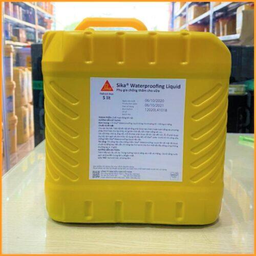 Sika WaterProofing Liquid – Hợp chất chống thấm trộn xi măng 5L