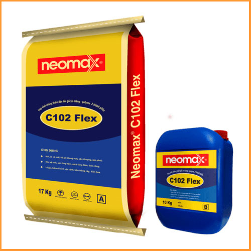 Neomax C012 Flex – Hợp chất chống thấm đàn hồi gốc xi măng – Polyme, 2 thành phần 27kg