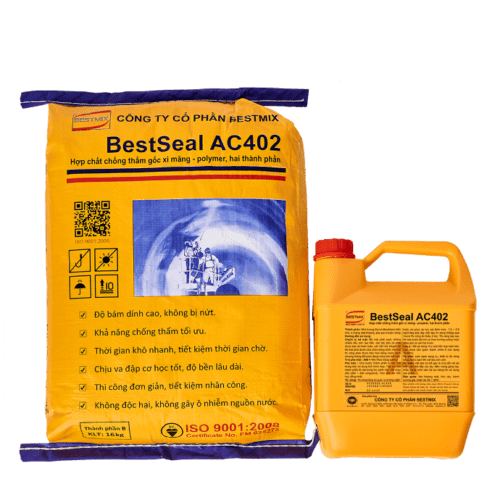 Bestseal AC402 Hợp chất chống thấm gốc Polymer-Silicate 2 thành phần 20kg